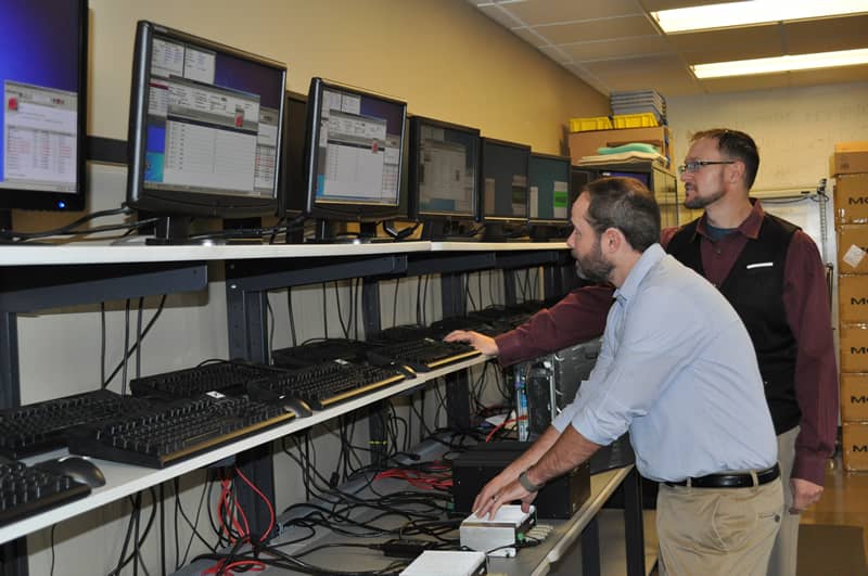 engineers monitoring computers