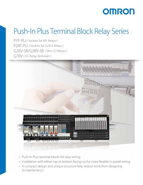 Omron terminal block relay brochure